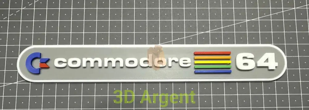 Commodore 64 Logo - 3D Printed Sign Stand Computers/Tablets & Networking:Vintage Computing:Vintage Parts & Accessories