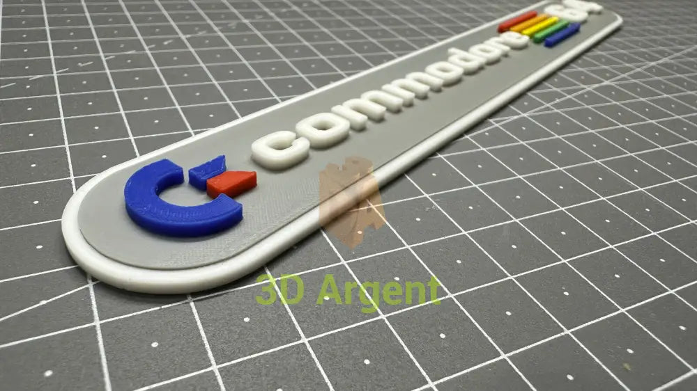 Commodore 64 Logo - 3D Printed Sign Stand Computers/Tablets & Networking:Vintage Computing:Vintage Parts & Accessories
