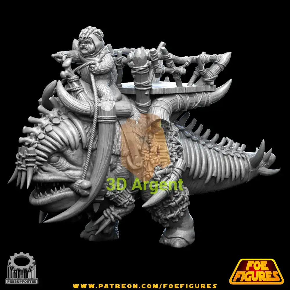 Battle Blurg Ewok - Star Wars Legion compatible 3D Printed Resin Miniatures Foe Toys & Games:Wargames &