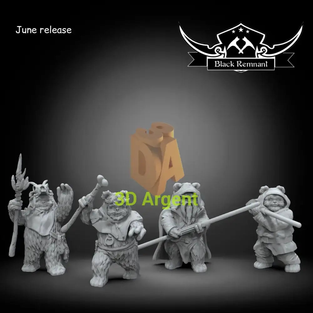 Ewok Heroes - Star Wars Legion compatible 3D Printed Resin Miniatures Toys & Games:Wargames & Role-Playing:Star Wars