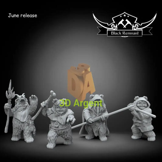 Ewok Heroes - Star Wars Legion compatible 3D Printed Resin Miniatures Toys & Games:Wargames & Role-Playing:Star Wars