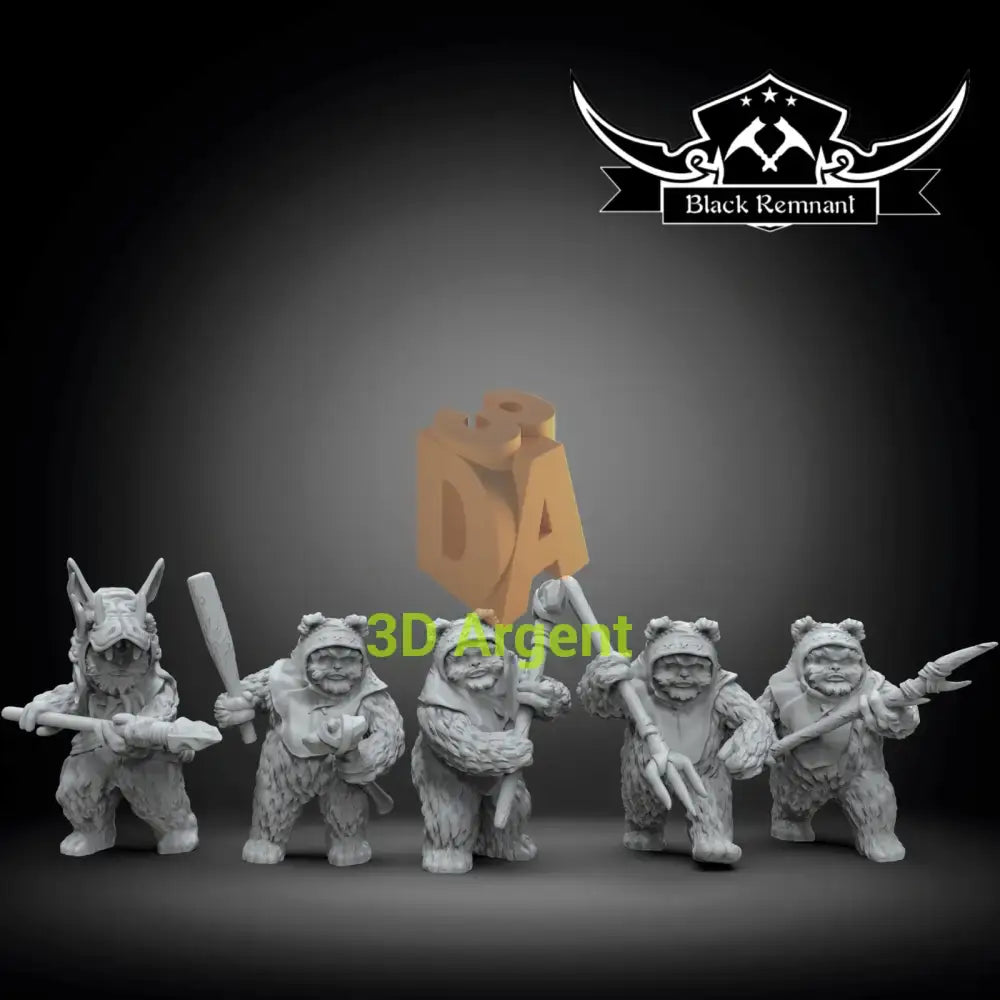 Ewok Warriors- Star Wars Legion compatible 3D Printed Resin Miniatures Toys & Games:Wargames & Role-Playing:Star Wars