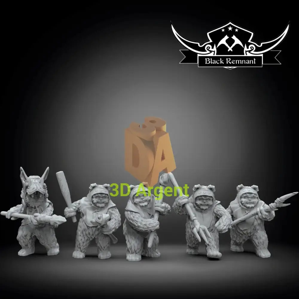 Ewok Warriors- Star Wars Legion compatible 3D Printed Resin Miniatures Toys & Games:Wargames & Role-Playing:Star Wars