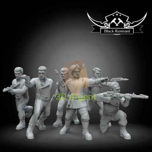 Corellian Security Force aka Corsec Squad Star Wars Legion compatible 3D Print Resin Miniatures Toys & Games:Wargames &