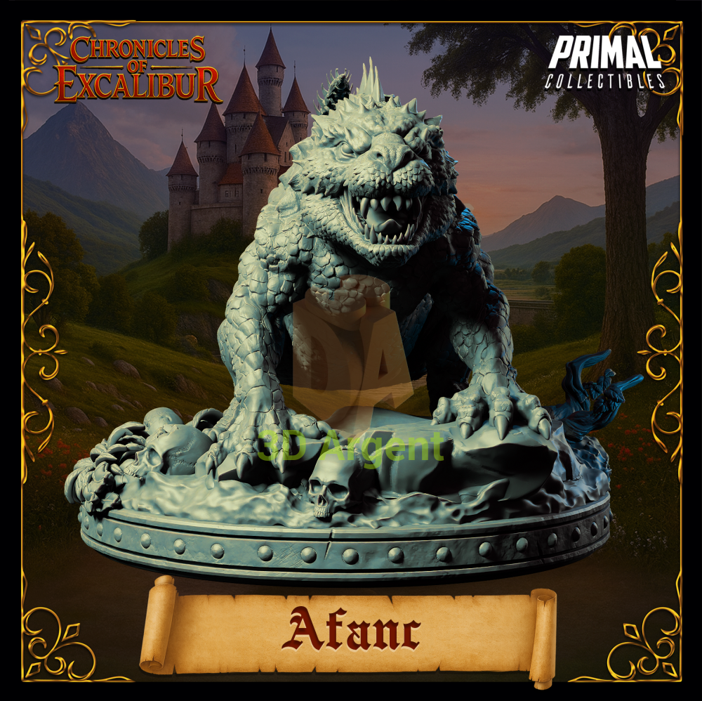 Creature - Afanc - Fantasy compatible D&D DragonLance Miniatures Primal
