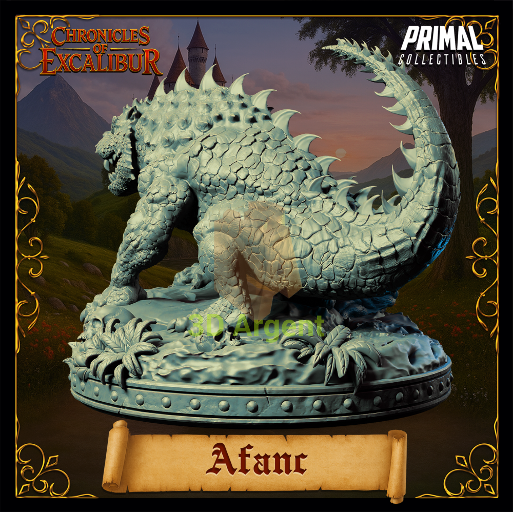 Creature - Afanc - Fantasy compatible D&D DragonLance Miniatures Primal