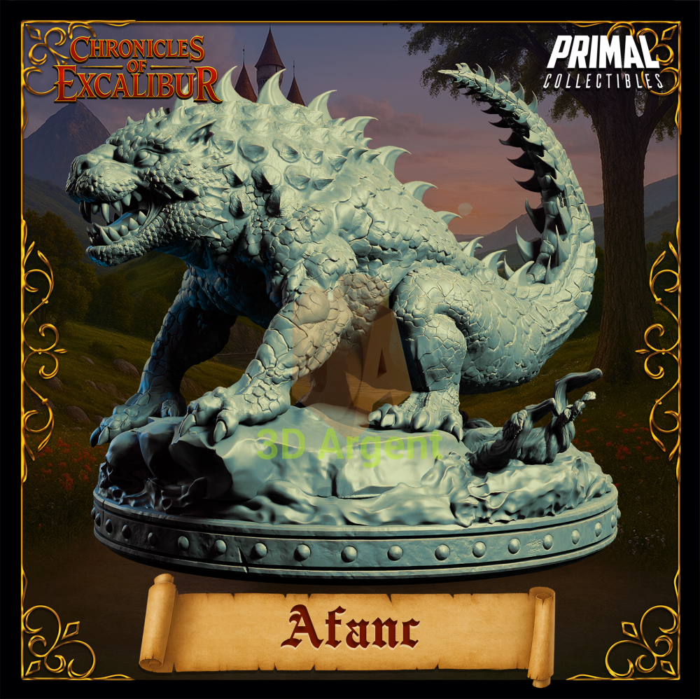 Creature - Afanc - Fantasy compatible D&D DragonLance Miniatures Primal