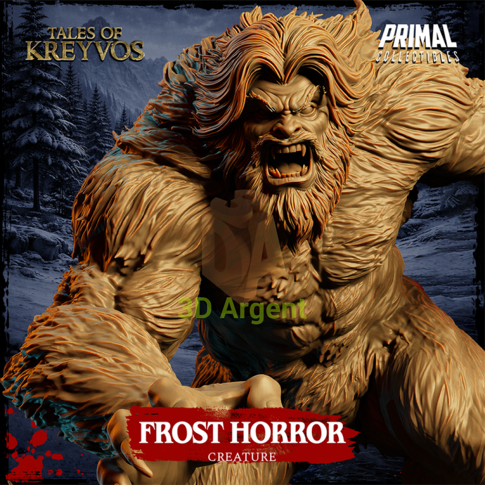 Creature - Frost Horror - Fantasy compatible D&D DragonLance Miniatures Primal