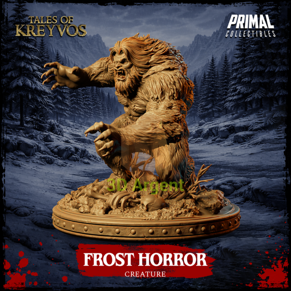 Creature - Frost Horror - Fantasy compatible D&D DragonLance Miniatures Primal