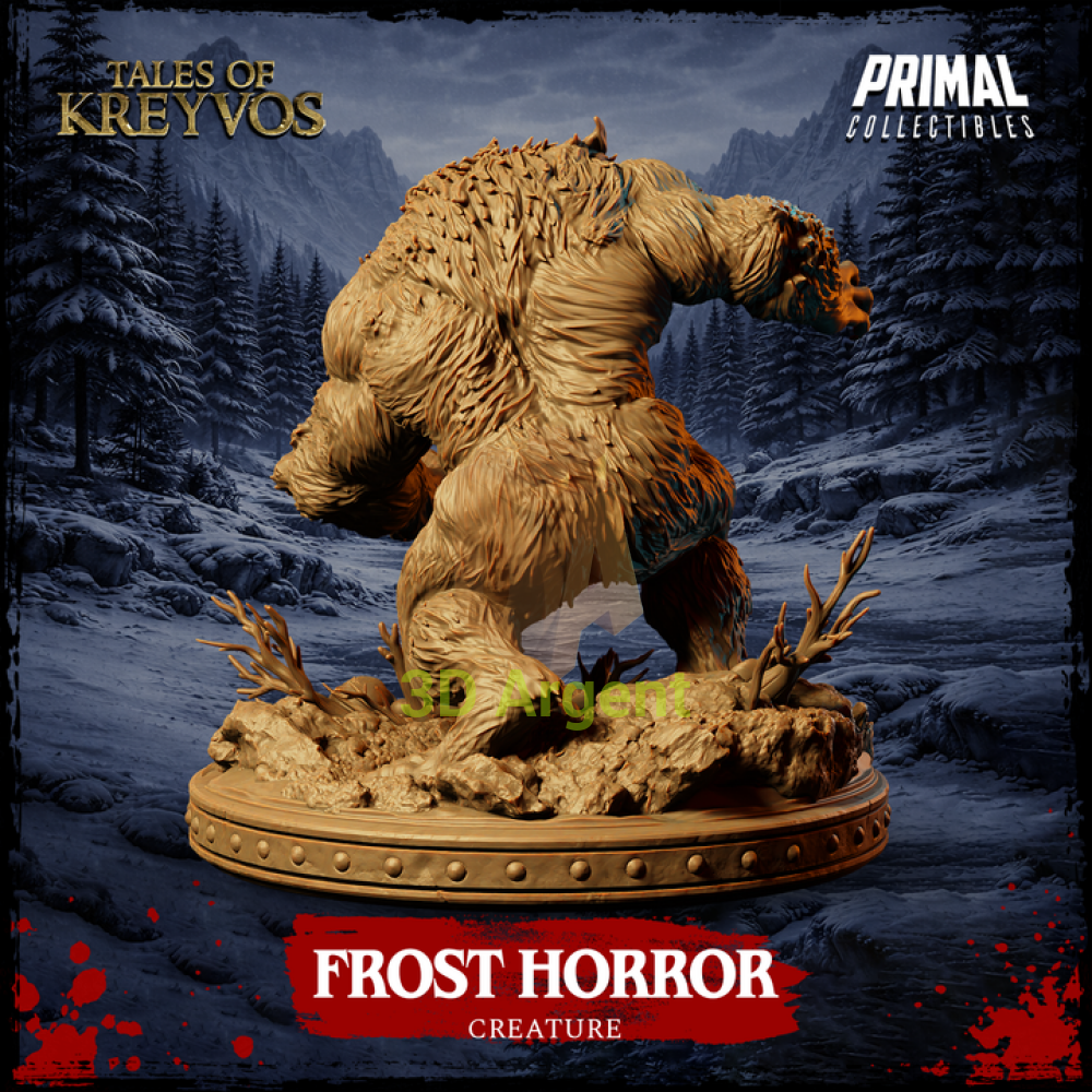 Creature - Frost Horror - Fantasy compatible D&D DragonLance Miniatures Primal