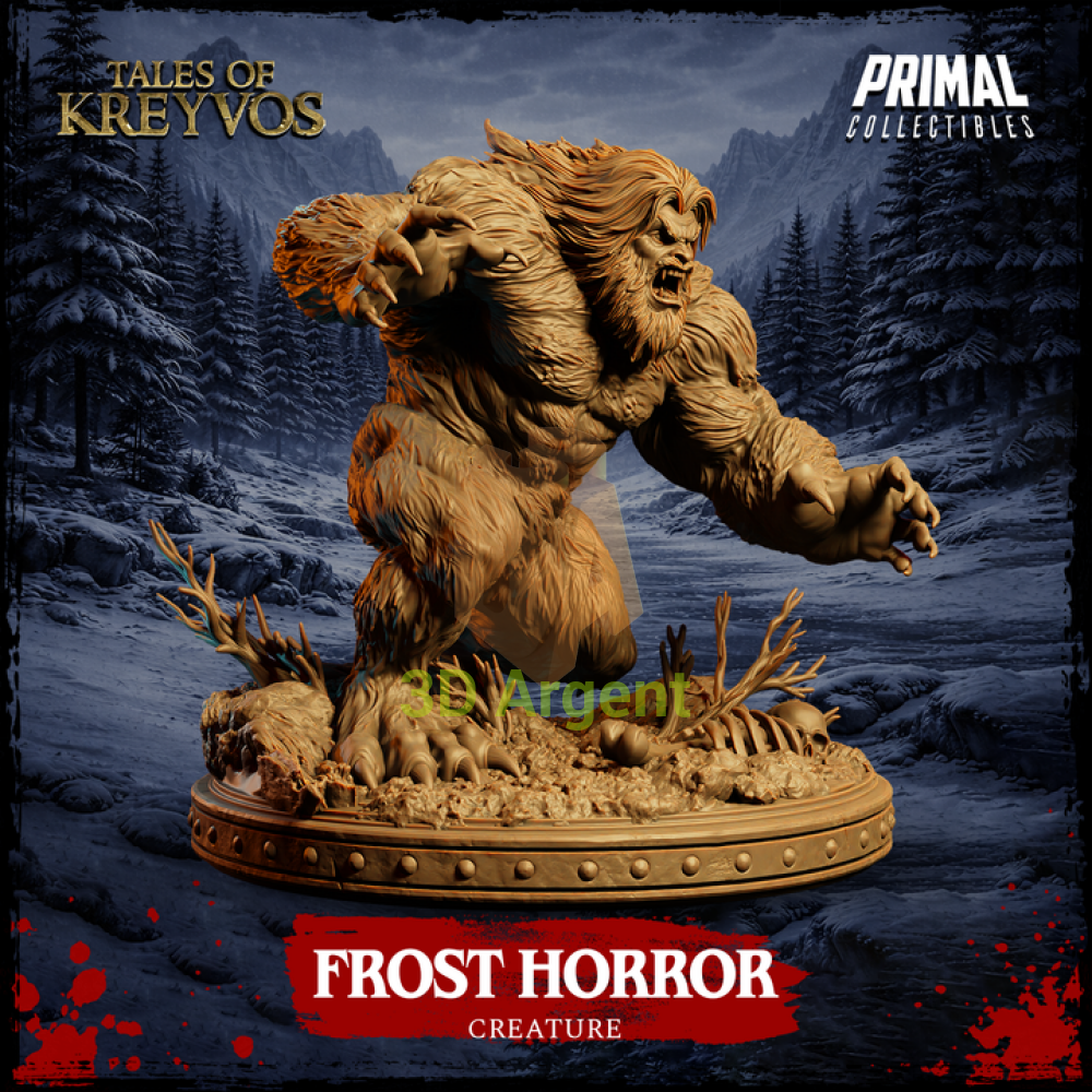 Creature - Frost Horror - Fantasy compatible D&D DragonLance Miniatures Primal