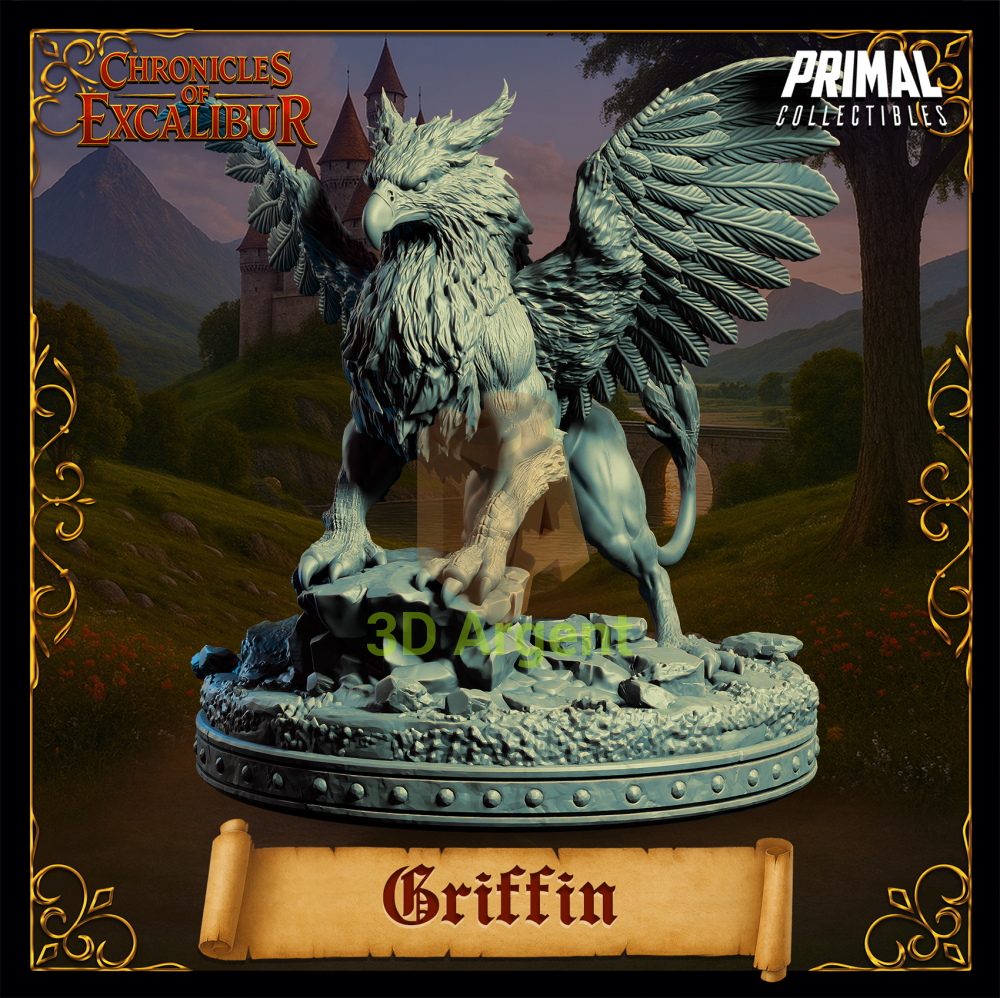 Creature - Griffin - Fantasy compatible D&D DragonLance Miniatures Primal