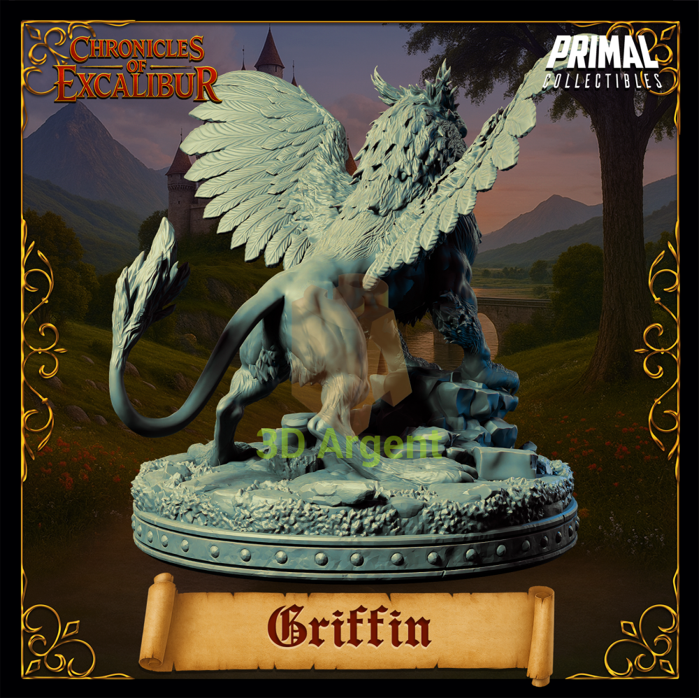 Creature - Griffin - Fantasy compatible D&D DragonLance Miniatures Primal
