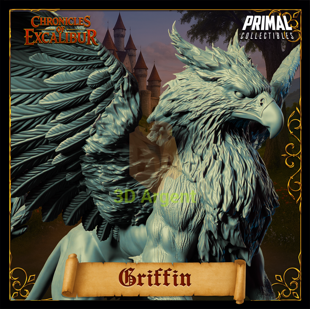 Creature - Griffin - Fantasy compatible D&D DragonLance Miniatures Primal
