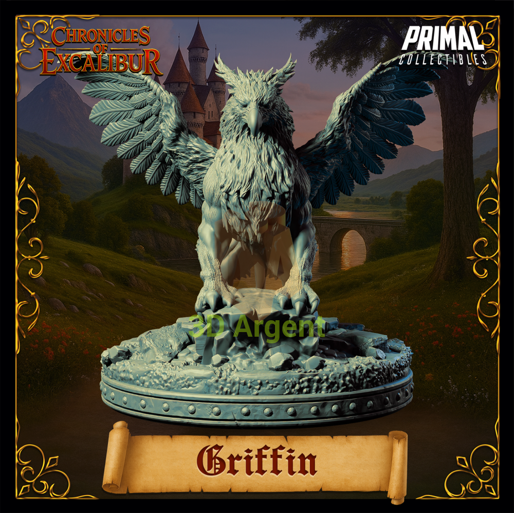 Creature - Griffin - Fantasy compatible D&D DragonLance Miniatures Primal