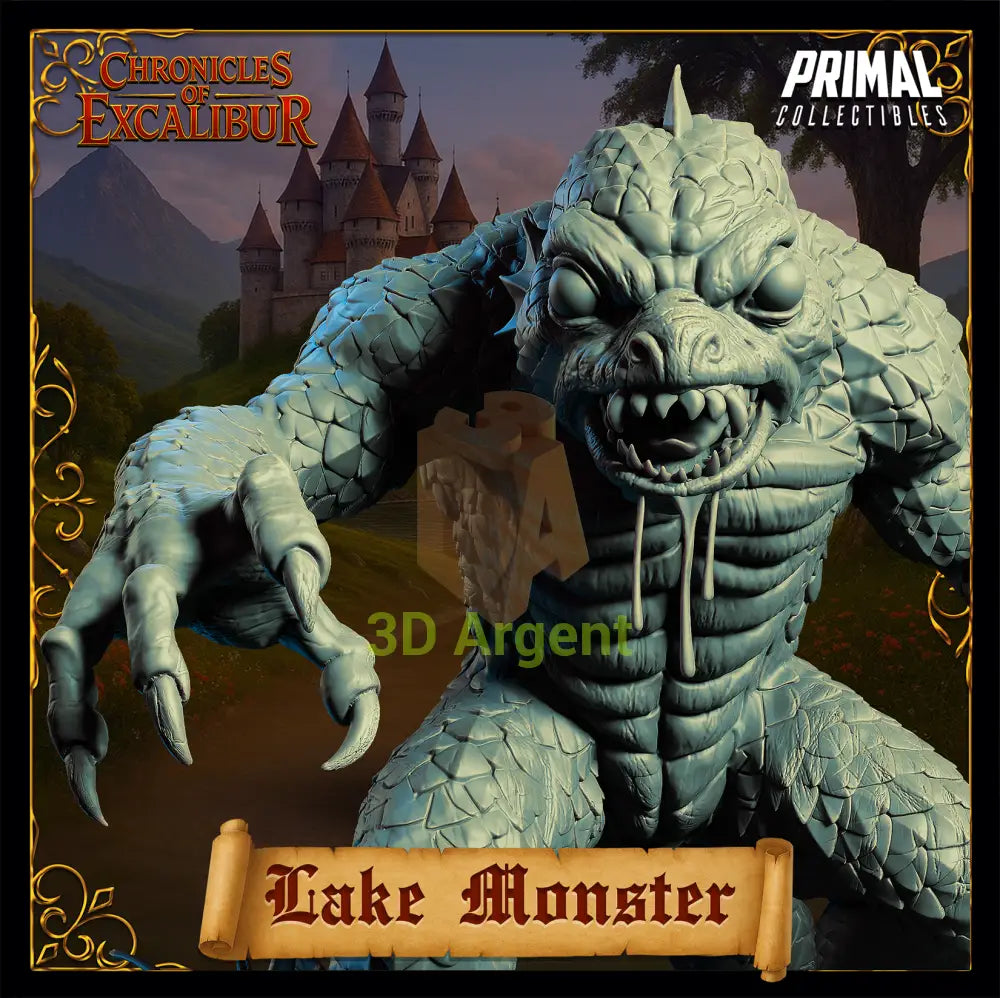 Creature - Lake Monster - Fantasy compatible D&D DragonLance Miniatures Primal