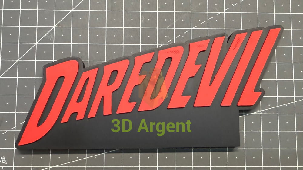 DareDevil (TV Show) Logo - 3D Printed Sign Stand Collectables:Science Fiction Collectables:Other Science Fiction Items