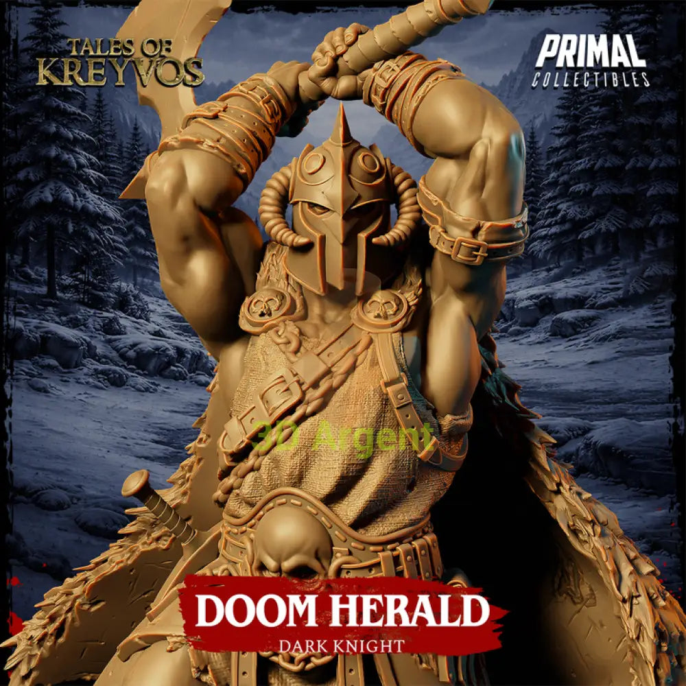 Dark Knight - Doom Herald - Fantasy compatible D&D DragonLance Miniatures Primal