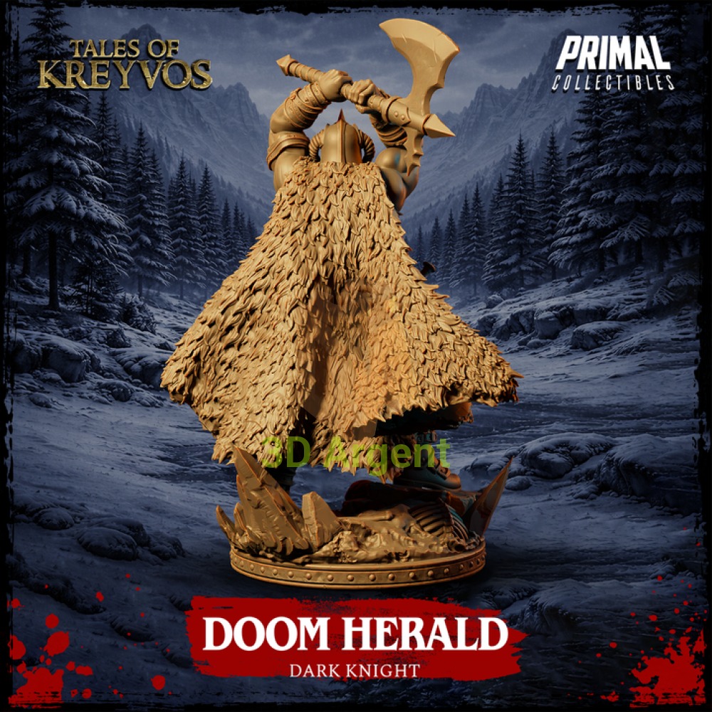 Dark Knight - Doom Herald - Fantasy compatible D&D DragonLance Miniatures Primal