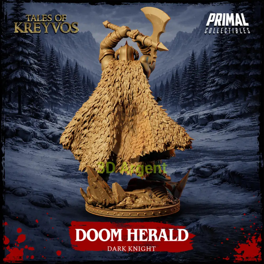 Dark Knight - Doom Herald - Fantasy compatible D&D DragonLance Miniatures Primal