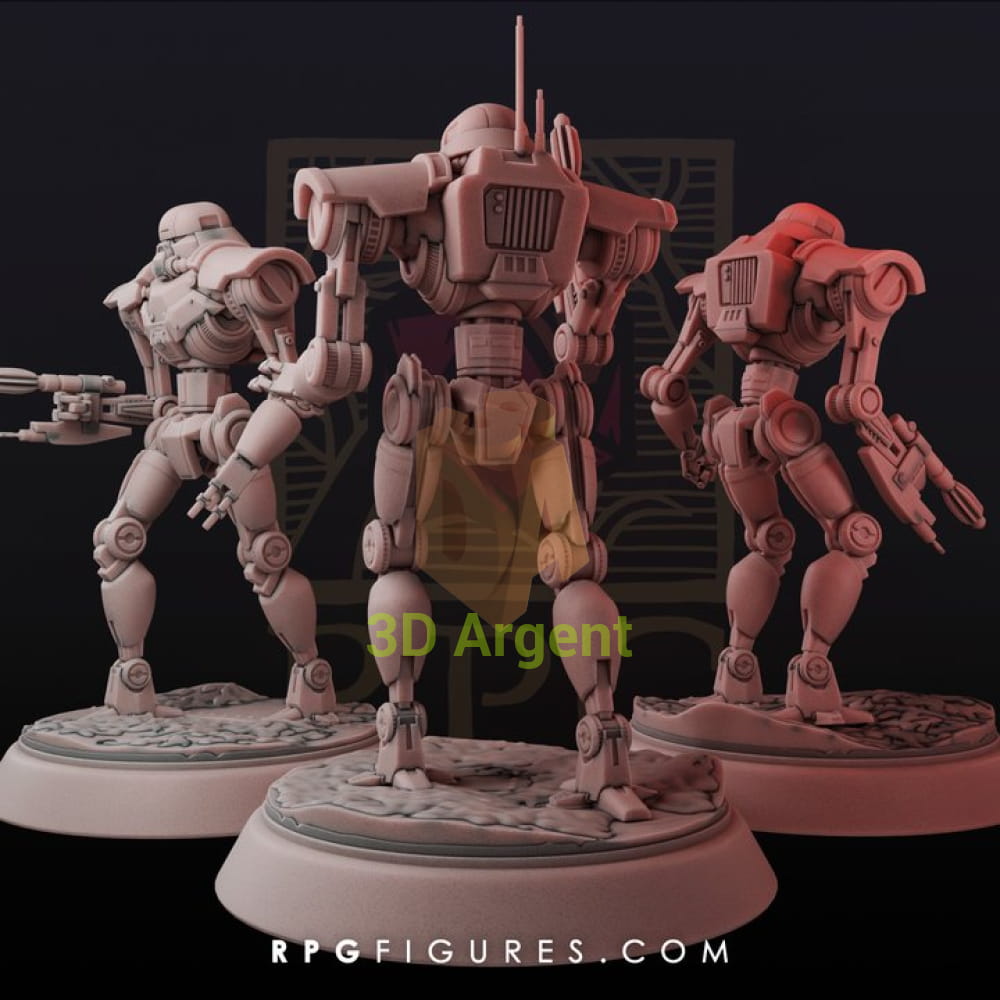 Dark Troopers - Star Wars Legion Scale 3D Printed Resin Miniatures side view