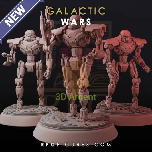 Dark Troopers set of 3 - Star Wars Legion Scale 3D Printed Resin Miniatures