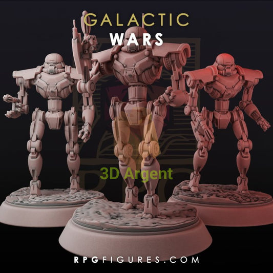 Dark Troopers set of 3 - Star Wars Legion Scale 3D Printed Resin Miniatures