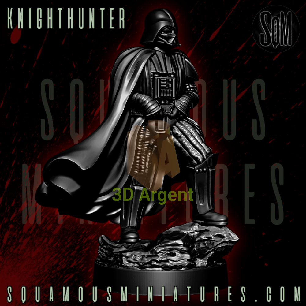 Darth Vader Knighthunter Star Wars Legion compatible 3D Resin Miniatures Squamous Toys & Games:Wargames &