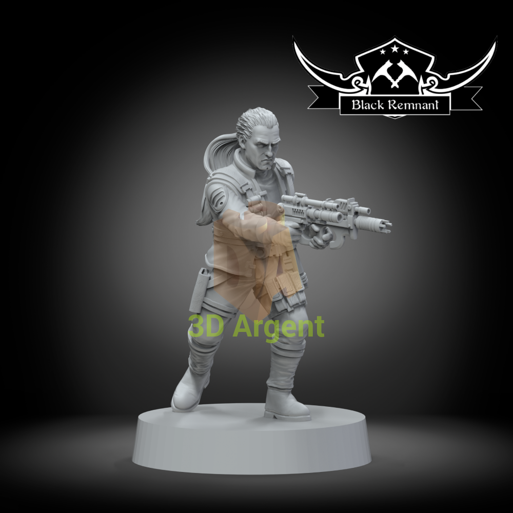 Dass Jennir – Star Wars Legion Scale 3D Printed Resin Miniature Toys & Games:Wargames & Role-Playing:Star Wars