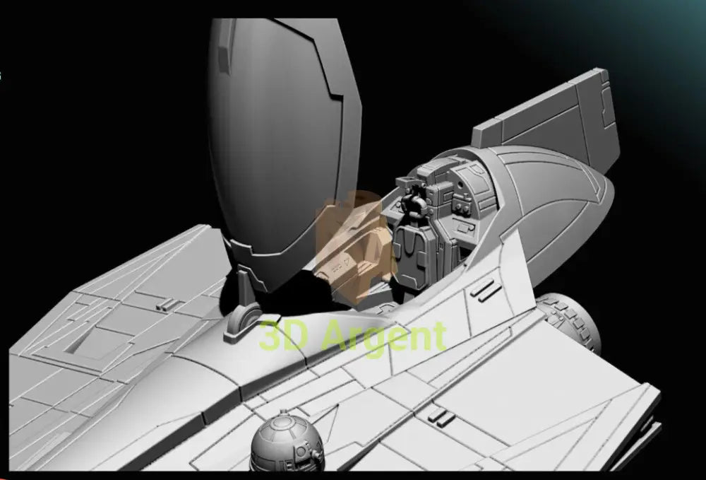 Delta 7 Obi Wan Kenobi ship Star Wars Legion compatible 3D Print Resin BlueWolf Toys & Games:Wargames &