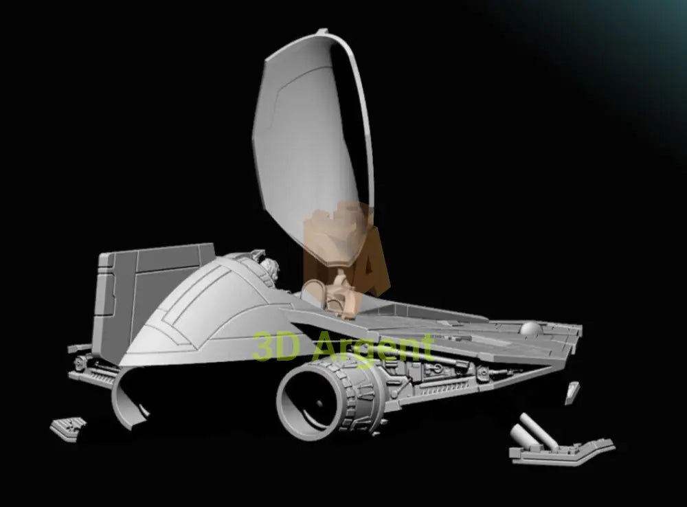 Delta 7 Obi Wan Kenobi ship Star Wars Legion compatible 3D Print Resin BlueWolf Toys & Games:Wargames &