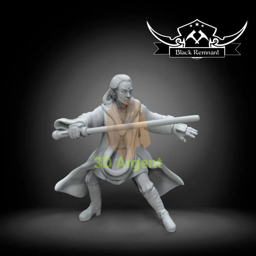Depa Billaba – Star Wars Legion Scale 3D Printed Resin Miniature Toys & Games:Wargames & Role-Playing:Star Wars