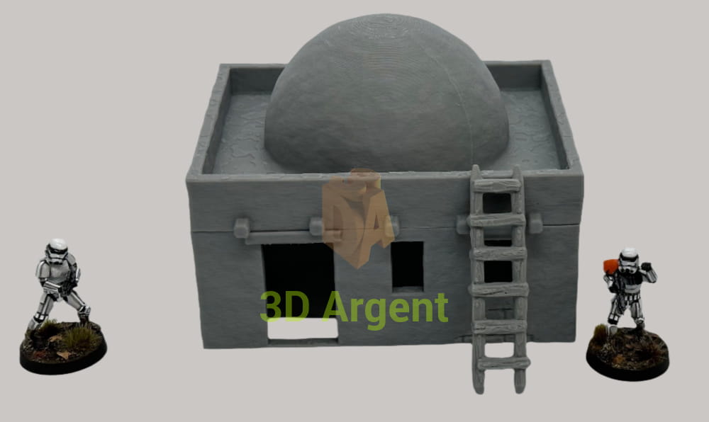 Desert Arabic homestead Buildings Terrain Legion WW2 D&D scifi 28mm wargame Single House Toys & Games:Wargames &