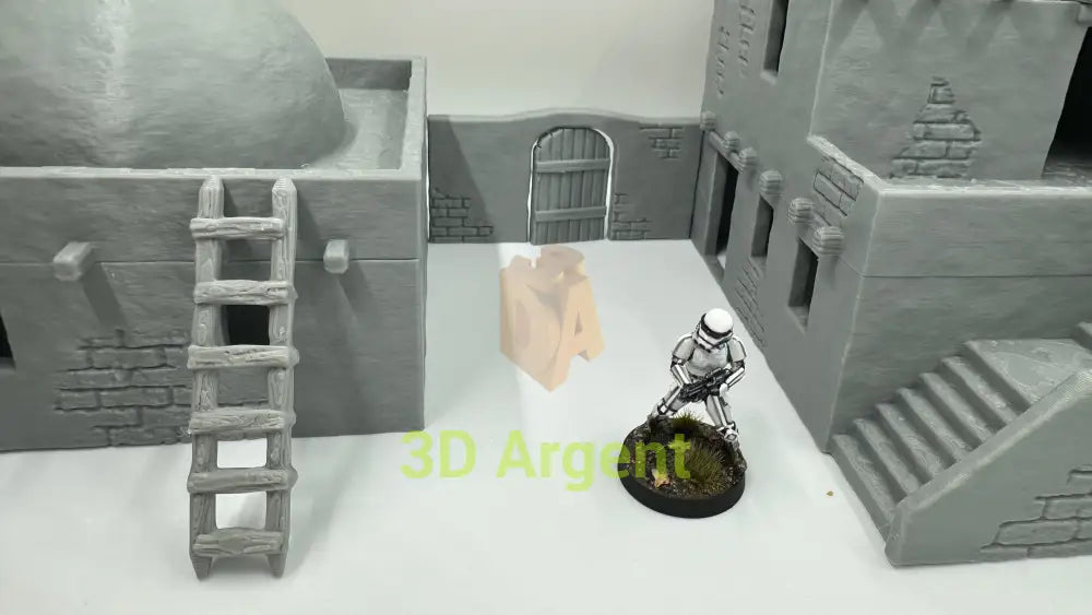 Desert Arabic homestead Buildings Terrain Legion WW2 D&D scifi 28mm wargame Toys & Games:Wargames &