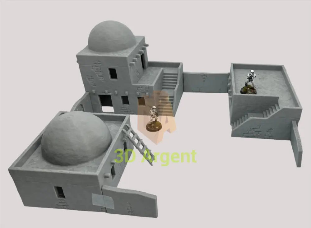 Desert Arabic homestead Buildings Terrain Legion WW2 D&D scifi 28mm wargame Toys & Games:Wargames &