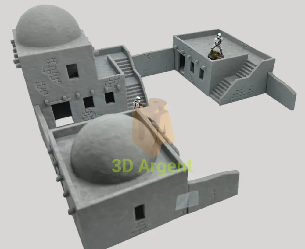 Desert Arabic homestead Buildings Terrain Legion WW2 D&D scifi 28mm wargame Toys & Games:Wargames &