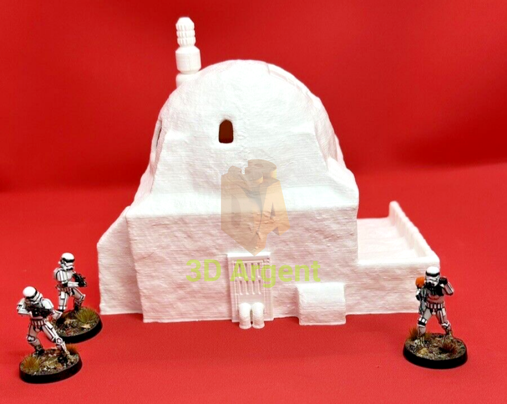 Desert House Garage 28mm Scenery terrain compatible Star Wars Legion 3D Printed Toys & Games:Wargames &