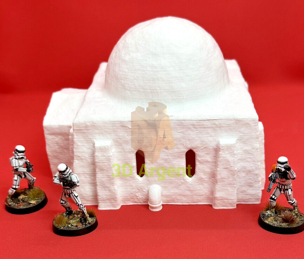 Desert House square 28mm Scenery tabletop SW Legion 3D Printed Toys & Games:Wargames & Role-Playing:Scenery Props &