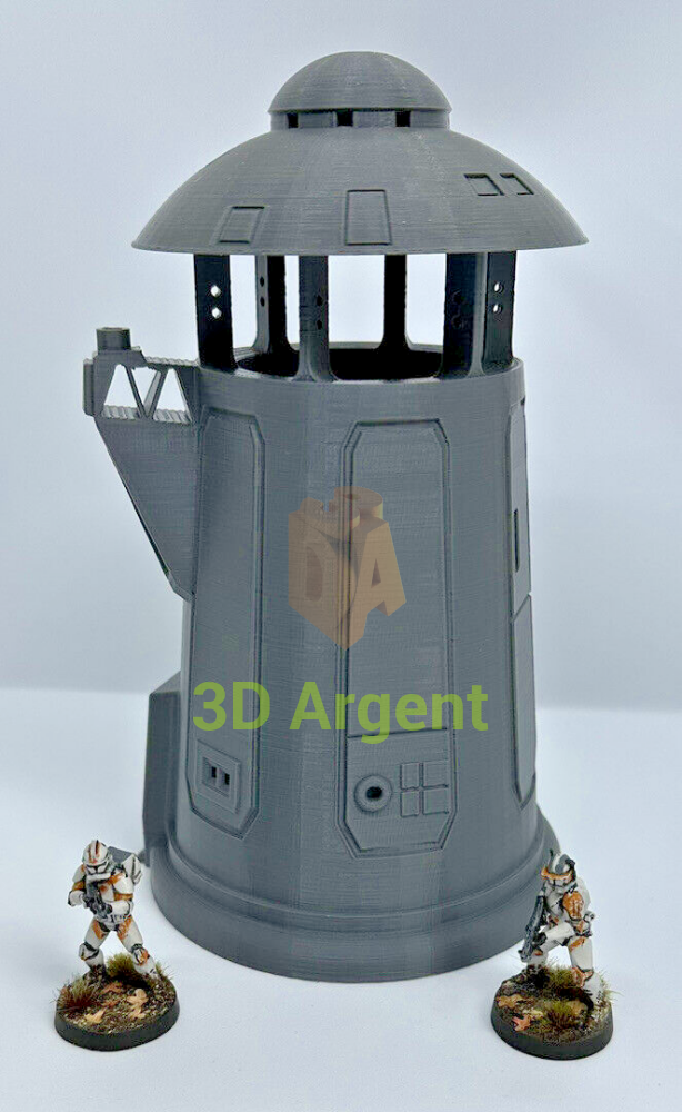 Desert Tower 28mm Scenery Terrain compatible Star Wars Legion 3D Printed Toys & Games:Wargames & Role-Playing:Scenery
