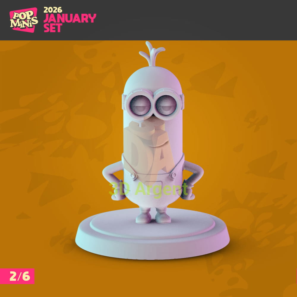Despicable Me Figures compatible D&D DragonLance Miniatures Pop Minis - 2 Kevin - Toys & Games:Wargames &