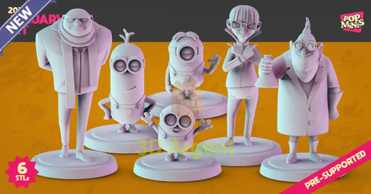 Despicable Me Figures compatible D&D DragonLance Miniatures Pop Minis - All Figures - Toys & Games:Wargames &
