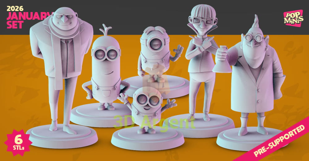 Despicable Me Figures compatible D&D DragonLance Miniatures Pop Minis - All Figures - Toys & Games:Wargames &