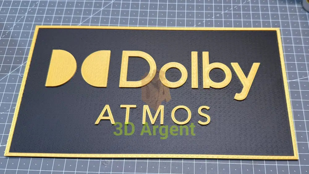 Dolby Atmos cinema sign - 3D printed mancave cinema room Collectables:Science Fiction Collectables:Other Science