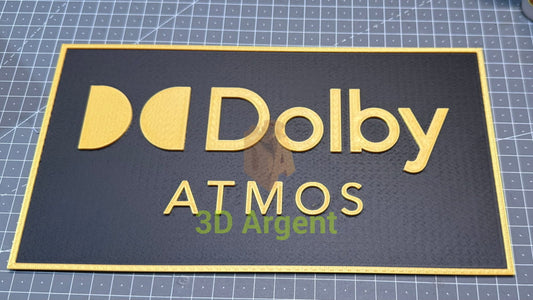 Dolby Atmos cinema sign - 3D printed mancave cinema room Collectables:Science Fiction Collectables:Other Science