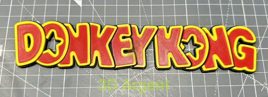 Donkey Kong - 3D Printed Sign Stand Collectables:Science Fiction Collectables:Other Science Fiction Items
