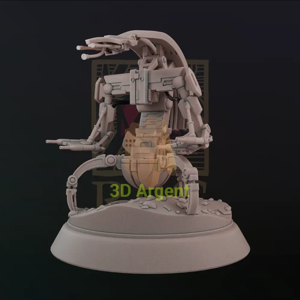 Droideka side view - Star Wars Legion Scale 3D Printed Resin Miniature