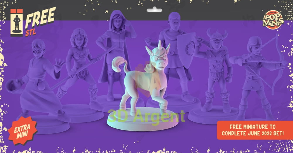 Dungeons & Dragons Animated Series Figures compatible D&D Miniatures Pop Minis - 7 Uni the Unicorn - Toys &