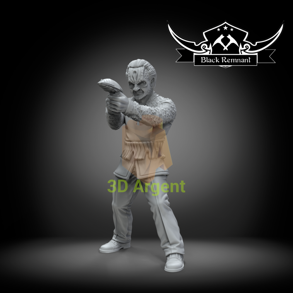 Elim Garak Star Trek Deep Space Nine Cardassian Black Remnant 3D Printed Resin Miniature