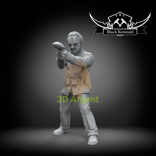 Elim Garak Star Trek Deep Space Nine Cardassian Black Remnant 3D Printed Resin Miniature