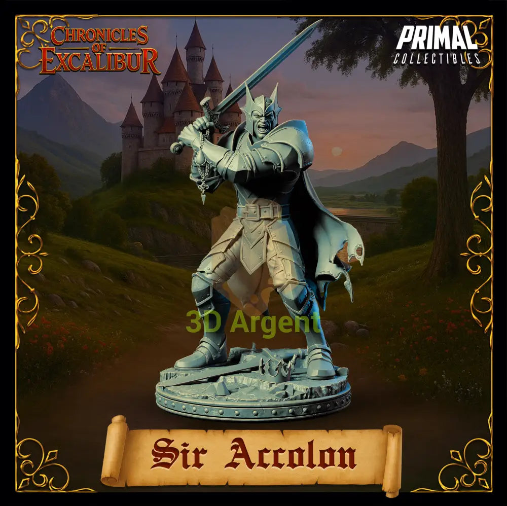 Evil Knight - Sir Accolon - Fantasy compatible D&D DragonLance Miniatures Primal